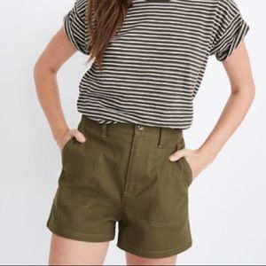 Madewell Camp Shorts. Green. Size xs. Like new!